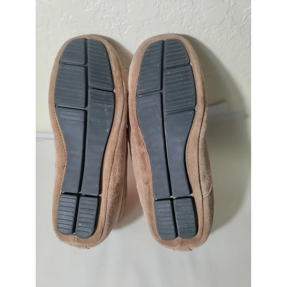 Eddie‎ bauer Jason mens slippers size 13 leather suede brown with rubber sole